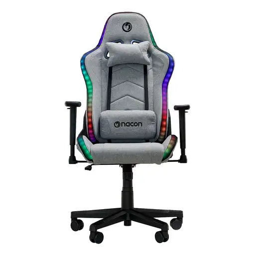 NACON PCCH-675-RGB silla para videojuegos Butaca para jugar Asiento acolchado Gris