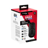 HyperX Pulsefire Saga Pro: ratón gaming inalámbrico (negro)