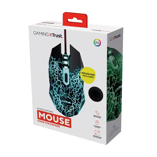 Trust 24752 ratón Juego Ambidextro USB tipo A 4000 DPI