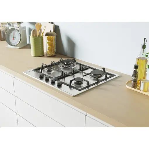 Candy Timeless CHG6BR4WX Acero inoxidable Integrado 60 cm Encimera de gas 4 zona(s