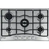 Hotpoint PCN 752 T/IX/HAR Acero inoxidable Integrado 75 cm Encimera de gas 5 zona(