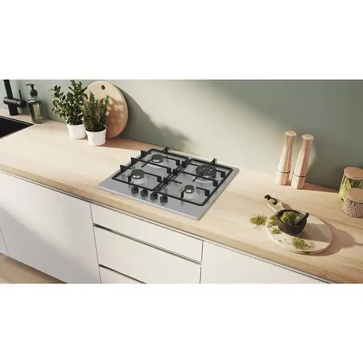 Bosch Serie 4 PGH6B5K60 hobs Acero inoxidable Integrado 60 cm Encimera de gas 4 zo