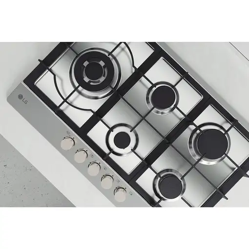 LG CBGZ3016S Acero inoxidable Integrado 75 cm Encimera de gas 5 zona(s)