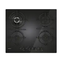 Candy Moderna CVG6BR4WTB Negro Integrado 60 cm Encimera de gas 4 zona(s)
