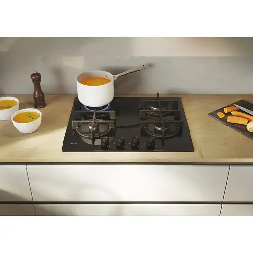 Candy Moderna CVG6BR4WTB Negro Integrado 60 cm Encimera de gas 4 zona(s)
