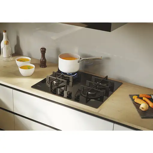 Candy Moderna CVG6BR4WTB Negro Integrado 60 cm Encimera de gas 4 zona(s)