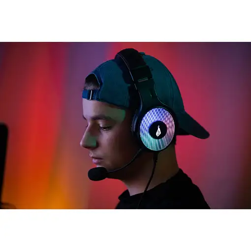 SureFire Harrier 360 Auriculares Alámbrico Diadema Juego USB tipo A Carbono