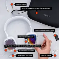 Logitech G A30 Auriculares Inalámbrico y alámbrico Diadema Juego Bluetooth Blanco
