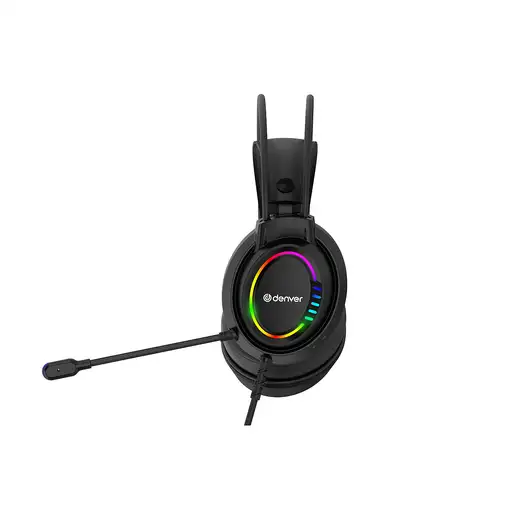 Denver GHS-130 auricular y casco Auriculares Alámbrico Diadema Juego Negro