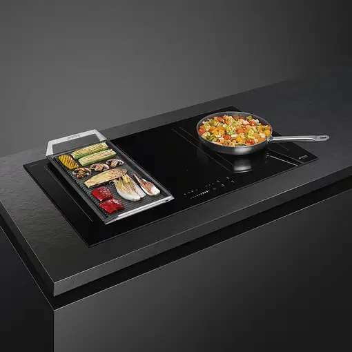Smeg SIM3964D hobs Negro Integrado 90 cm Con placa de inducción 6 zona(s)