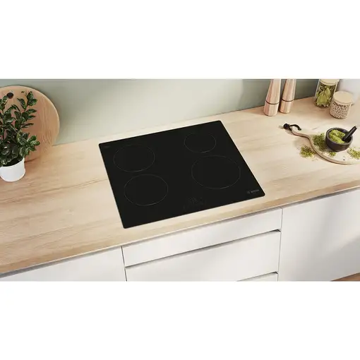 Bosch Serie 4 PUE611BB5J hobs Negro Integrado 60 cm Con placa de inducción 4 zona(