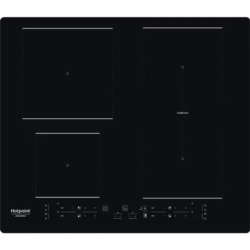 Hotpoint HB 4860B NE Negro Integrado 59 cm Con placa de inducción 4 zona(s) Hotpoint HB 4860B NE Negro Integrado 59 cm Con placa de inducción 4 zona(s)
