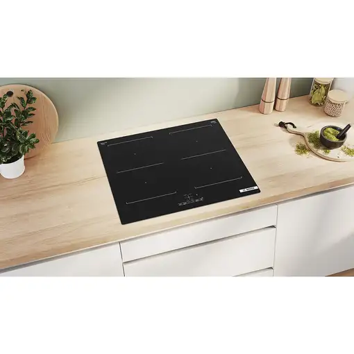 Bosch Serie 4 PVQ611BB6E hobs Negro Integrado 60 cm Con placa de inducción 4 zona(