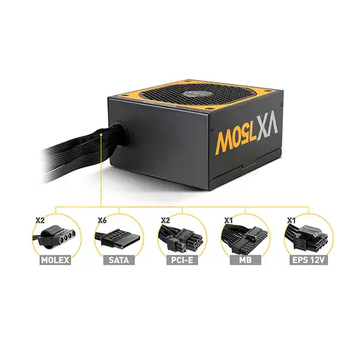 NOX Urano VX Bronze Edition unidad de fuente de alimentación 750 W 20+4 pin ATX AT