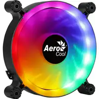 Aerocool SPECTRO12 Ventilador PC 12cm RGB Molex Silencioso Antivibración Negro