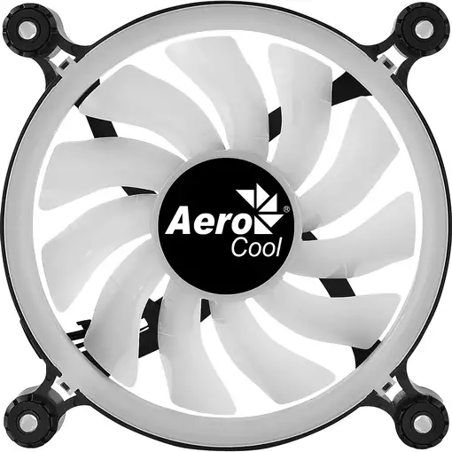 Aerocool SPECTRO12 Ventilador PC 12cm RGB Molex Silencioso Antivibración Negro