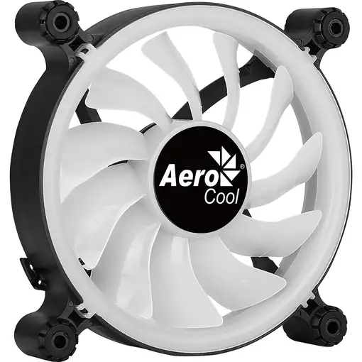 Aerocool SPECTRO12 Ventilador PC 12cm RGB Molex Silencioso Antivibración Negro