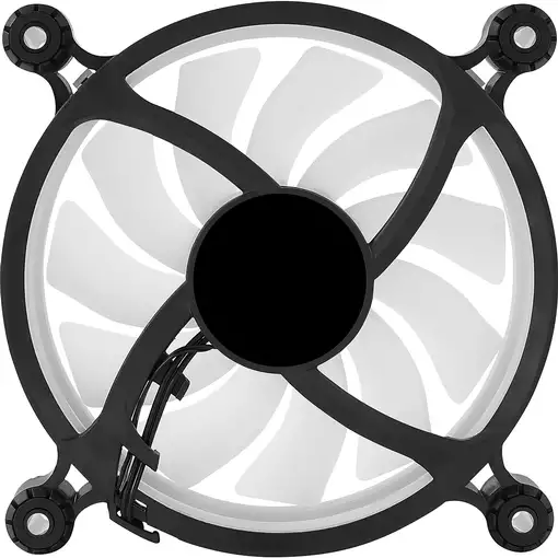 Aerocool SPECTRO12 Ventilador PC 12cm RGB Molex Silencioso Antivibración Negro