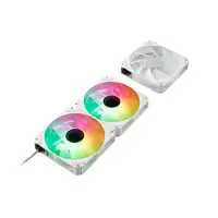 ABYSM Gaming Ventilador Arclight 2.0 Pack 3 en 1 Blanco, Iluminación ARGB y Capaci