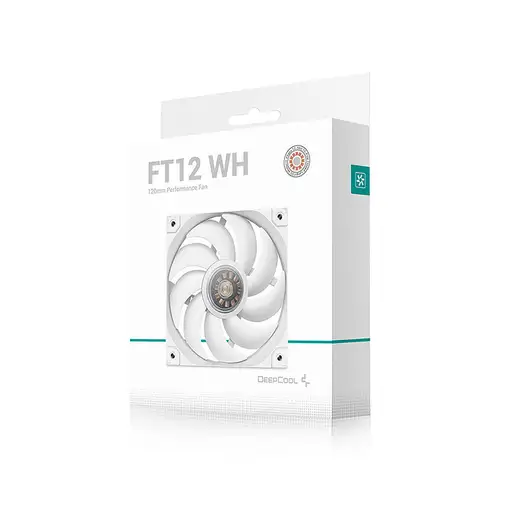 DeepCool FT12 WH Carcasa del ordenador Ventilador 12 cm Blanco 1 pieza(s)