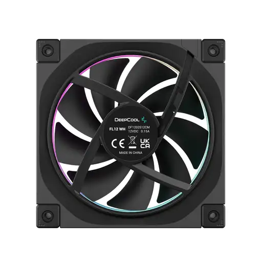 DeepCool FL12-3 in 1 Carcasa del ordenador Ventilador 12 cm Negro 3 pieza(s)