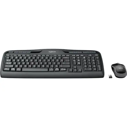 Logitech MK330 teclado Ratón incluido Oficina USB QWERTY Español Negro, Gris