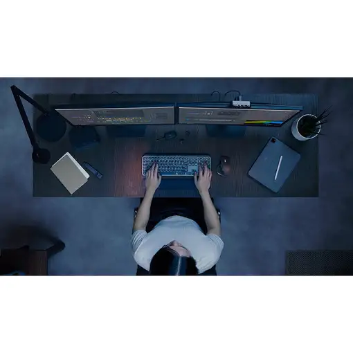 Logitech 920-011609 teclado Ratón incluido Oficina RF Wireless + Bluetooth QWERTY