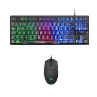 Mars Gaming Combo RGB Teclado y Ratón, Diseño TKL, Layout Español, MCPTKLES, Color