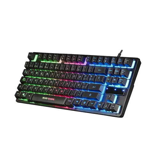 Mars Gaming Combo RGB Teclado y Ratón, Diseño TKL, Layout Español, MCPTKLES, Color