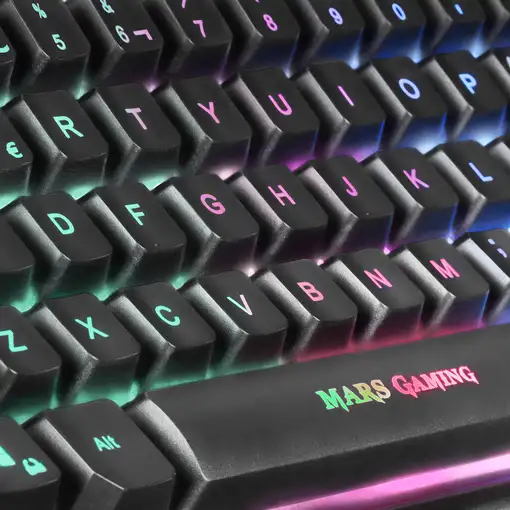 Mars Gaming Combo RGB Teclado y Ratón, Diseño TKL, Layout Español, MCPTKLES, Color