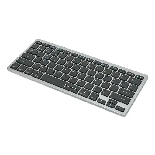 Manhattan 180559 teclado Oficina RF Wireless + Bluetooth QWERTZ Alemán Negro, Gris