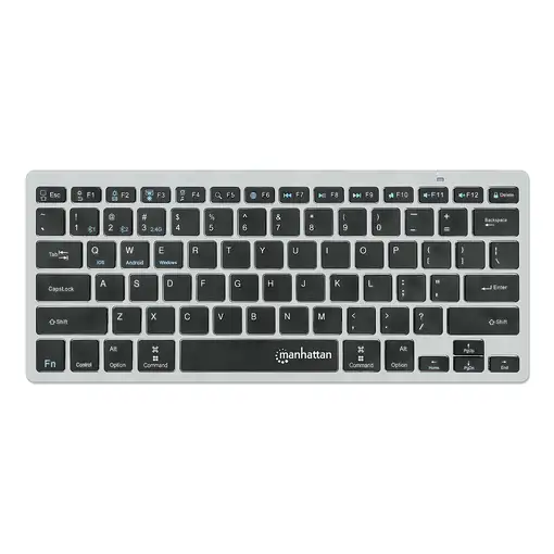 Manhattan 180559 teclado Oficina RF Wireless + Bluetooth QWERTZ Alemán Negro, Gris