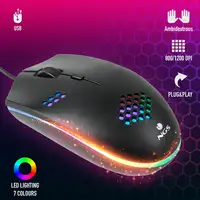 NGS GMX-120 ratón Juego Ambidextro USB tipo A Óptico 1200 DPI