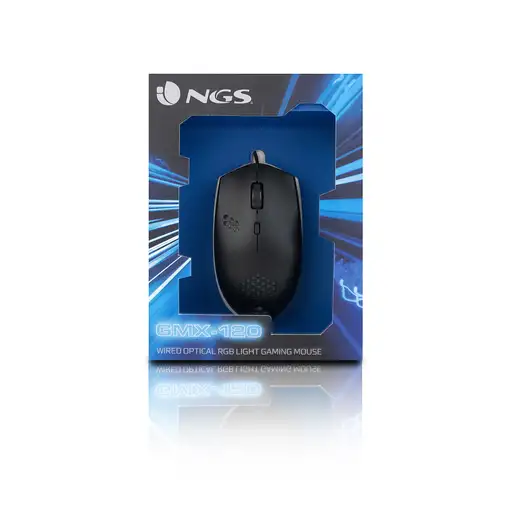 NGS GMX-120 ratón Juego Ambidextro USB tipo A Óptico 1200 DPI