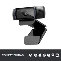 Logitech 960-001055 cámara web 3 MP 1920 x 1080 Pixeles USB 2.0 Negro