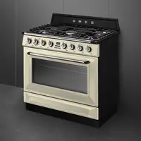 Smeg Victoria TR90GMP cocina Cocina independiente A Eléctrico Encimera de gas Crem