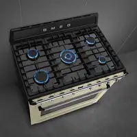 Smeg Victoria TR90GMP cocina Cocina independiente A Eléctrico Encimera de gas Crem