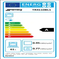 Smeg TR4110BL1 cocina Cocina independiente Eléctrico Encimera de gas Negro