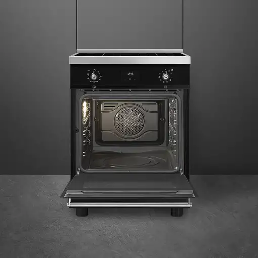 Smeg C6IPBLT2 cocina Cocina independiente Eléctrico Con placa de inducción Negro,