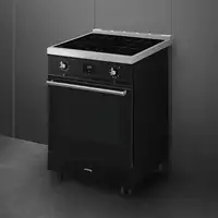 Smeg C6IPBLT2 cocina Cocina independiente Eléctrico Con placa de inducción Negro,