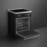 Smeg C6IPBLT2 cocina Cocina independiente Eléctrico Con placa de inducción Negro,
