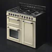 Smeg TR103P cocina Cocina independiente Eléctrico Encimera de gas Crema de color