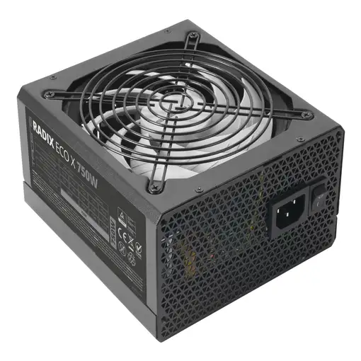 Tacens RADIX ECO X 750, Fuente Alimentación PC ATX 750W, 6 Años Garantía, 87% Efic