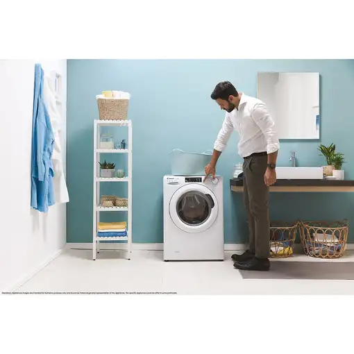 Candy Smart Pro CSOW 4965TWE/1-S lavadora-secadora Independiente Carga frontal Bla