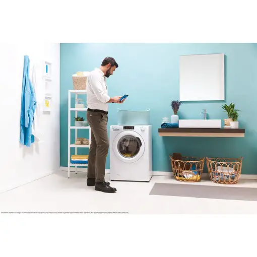 Candy Smart Pro CSOW 4965TWE/1-S lavadora-secadora Independiente Carga frontal Bla