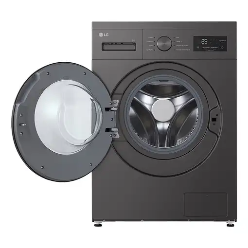 LG F4A1009NDK lavadora Carga frontal 9 kg 1400 RPM Grafito, Plata