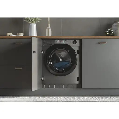 Haier Series 4 HWQ90B416FWBR lavadora Carga frontal 9 kg 1600 RPM Antracita