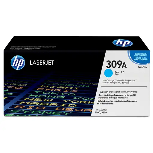 HP 309A Cyan Original LaserJet Toner Cartridge cartucho de tóner 1 pieza(s) Cian