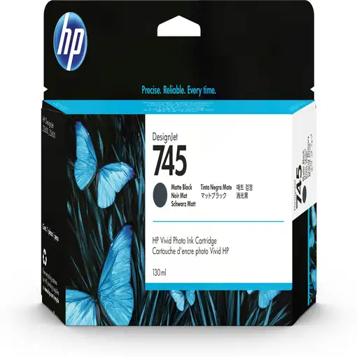 HP Cartucho de tinta DesignJet 745 negro mate de 130 ml