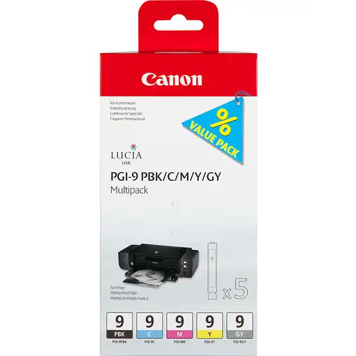Canon 1034B013 cartucho de tinta 5 pieza(s) Original Rendimiento estándar Cian, Gr